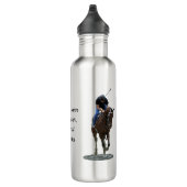 Galloping Thoroughbred Horse Water Flasche Edelstahlflasche (Rechts)