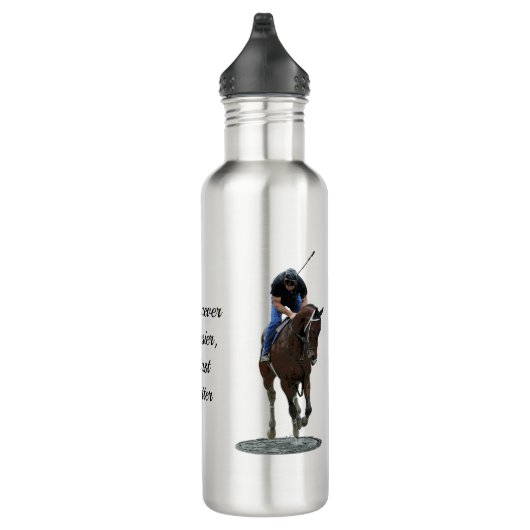 Galloping Thoroughbred Horse Water Flasche Edelstahlflasche (Rechts)