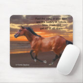 Galloping Thoroughbred Ocean Mousepad (Mit Mouse)