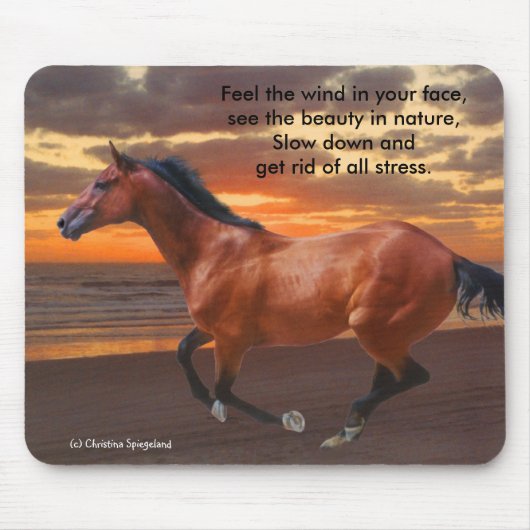 Galloping Thoroughbred Ocean Mousepad (Vorne)