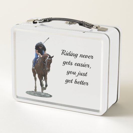 Galloping Thoroughbred Ross Metal Lunchbox (Rückseite)