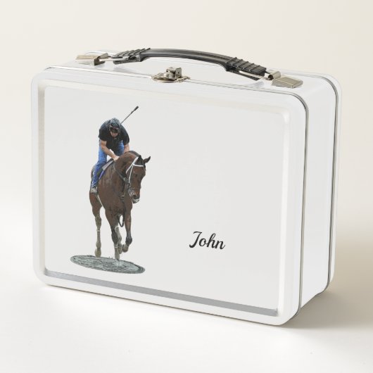 Galloping Thoroughbred Ross Metal Lunchbox (Vorderseite)