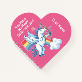 Galloping Unicorn Cupid’s Love Magic  Notizblock