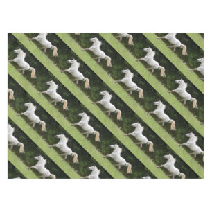 Galloping Weißes Pferd Tischdecke