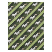 Galloping Weißes Pferd Tischdecke (Vorderseite)