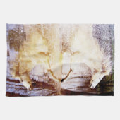 Galloping Weißes Wasserpferd Handtuch (Horizontal)