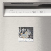 Galloping White Horse Magnet (In Situ (Geschirrspüler))