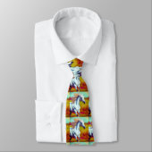Galloping White Horse Necktie Krawatte (Gebunden)