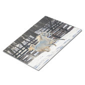 Galloping White Horse Notizblock (angewinkelt)