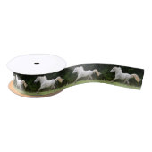 Galloping White Horse Satinband (Spule)