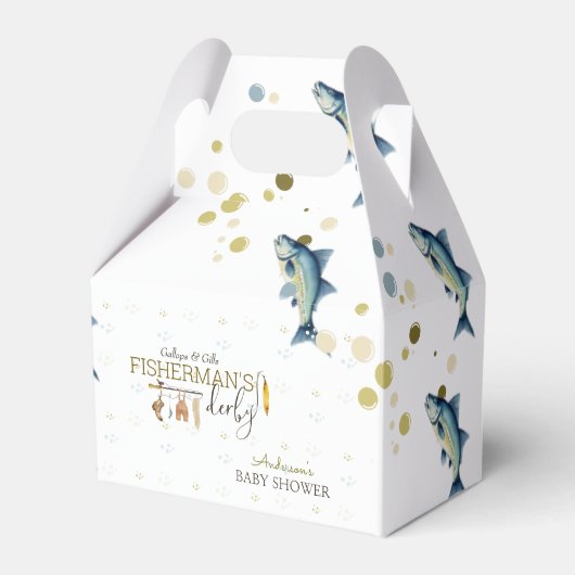 Gallops & Gills Fisherman's Derby Baby Shower Geschenkschachtel (Vorderseite)
