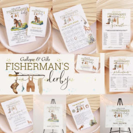 Gallops & Gills Fisherman's Derby Baby Shower Geschenkschachtel