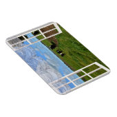 Galloway Cows Through a Window, Flexible Magnet (Rechte Seite)