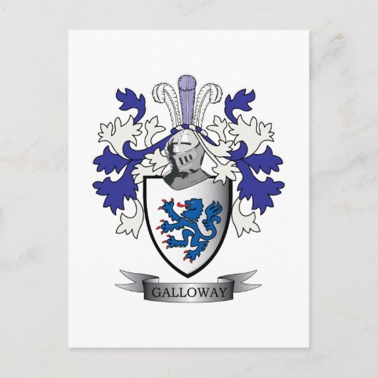 Galloway Familienwappen Coat of Arms Postkarte (Vorderseite)