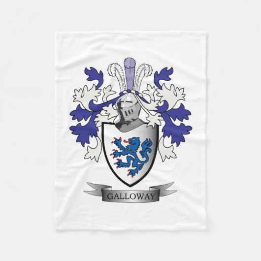 Galloway-Familienwappen-Wappen Fleecedecke (Vorderseite)