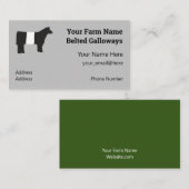 Galloway Farm Business Cards Visitenkarte (Vorne/Hinten)