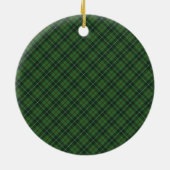 Galloway Hunting M Scottish Tartan Christmas Keramik Ornament (Hinten)