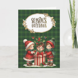 Galloway Hunting Original Scottish Tartan Feiertagskarte