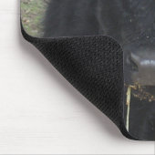 Galloway Kuh Eating Hay Mousepad (Ecke)