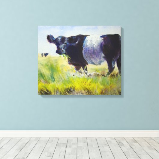 Galloway-Kuh-Gemälde Leinwanddruck (Insitu (Holzboden))
