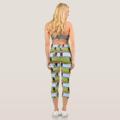 Galloway Kuh im Land, Hochkapseln-Leggings, Capri Leggings (Rückseite)