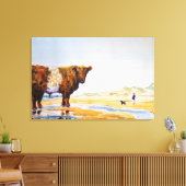 Galloway Kuh Painting Surreal Beach Scene Leinwanddruck (Insitu (Wohnzimmer))