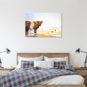 Galloway Kuh Painting Surreal Beach Scene Leinwanddruck (Insitu (Schlafzimmer))