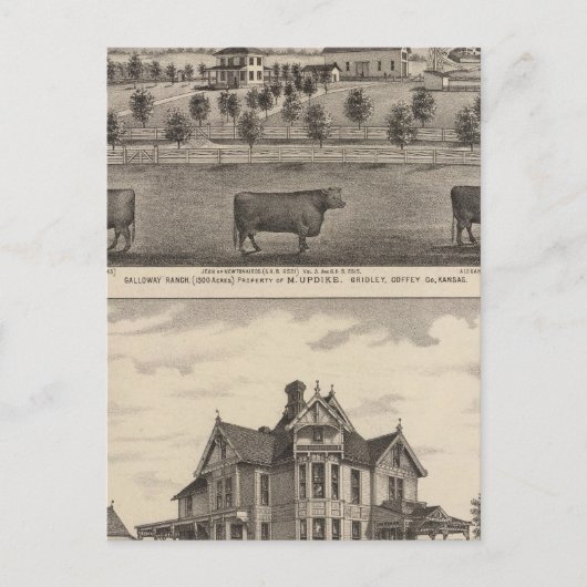 Galloway Ranch, Kansas Postkarte (Vorderseite)