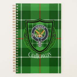 Galloway schottischer Clan-Tartan und Wappen Planer
