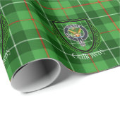 Galloway Scottish Clan Tartan & Crest Geschenkpapier (Rolleneckpunkt)