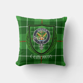 Galloway Scottish Clan Tartan & Crest Kissen