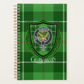 Galloway Scottish Clan Tartan & Crest Planer (Vorderseite)