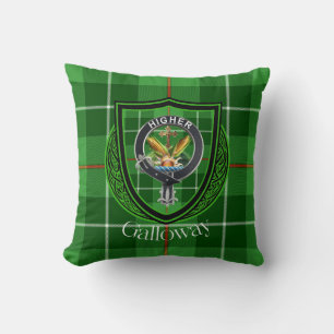 Galloway Scottish Clan Tartan & Wappen Kissen