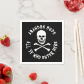 Gallows Spaß Dante's Inferno Skull Crossbones Serviette (Beispiel)