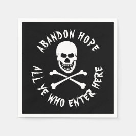 Gallows Spaß Dante's Inferno Skull Crossbones Serviette