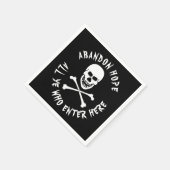 Gallows Spaß Dante's Inferno Skull Crossbones Serviette (Ecke)