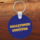 Gallstones Survivor Fun Gallblase Operation Schlüsselanhänger (Vorderseite)
