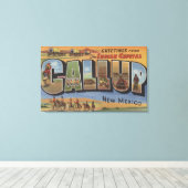 Gallup, New Mexico - Großbuchstaben Szenen 2 Leinwanddruck (Insitu (Holzboden))
