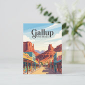Gallup New Mexico Postkarte (Stehend Vorderseite)
