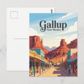Gallup New Mexico Postkarte (Vorne/Hinten)