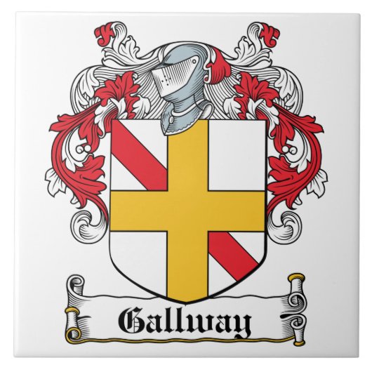 Gallway Familienwappen Fliese (Vorderseite)