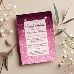 Galm mädchenrosa burgundy Glitzer bokeh Sweet 16 Einladung<br><div class="desc">Ein elegantes, mädchenhaftes Rosa, Bordeaux und Imitate Glitzer stilvoll und mit der 16 . Geburtstag-Einladung.Dieses trendige, rosa Imitat Luxus-Glitzer 16 . Geburtstag Geburtstagsfeier Einladungen ist perfekt für jedes elegante und raffinierte Glam-Mädchen. Dieses Design ist perfekt für das trendige und stilvolle Party Event .Design mit Ihrer eigenen Nachricht und Informationen. Alle...</div>
