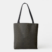 Galmourous Golden Geometric Muster Tasche (Rückseite)