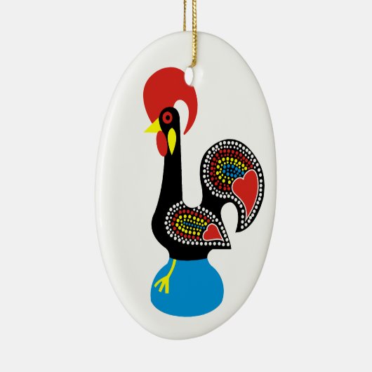 Galo de Barcelos Keramikornament (Rechts)