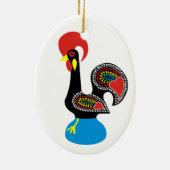 Galo de Barcelos Keramikornament (Hinten)