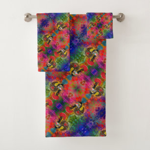 Galo de Barcelos, Portugal Badhandtuch Set