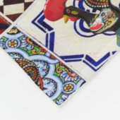 Galo de Barcelos, Portugal Fleecedecke (Ecke)