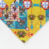 Galo de Barcelos, Portugal Fleecedecke (Ecke)