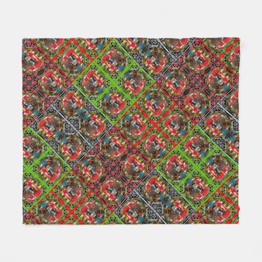 Galo de Barcelos, Portugal Fleecedecke (Vorderseite (Horizontal))