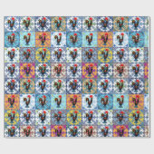 Galo de Barcelos, Portugal Geschenkpapier (Flach)